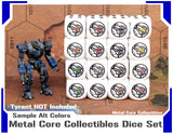 Metal Core Collectibles Dice Set