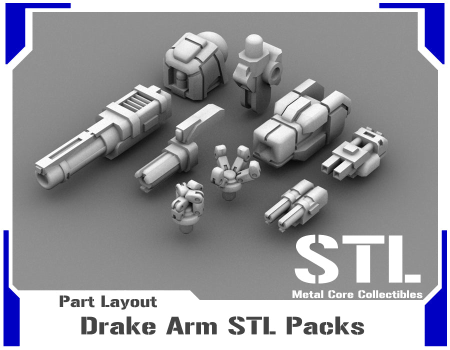 Drake Arm STL Packs – Metal Core Collectibles